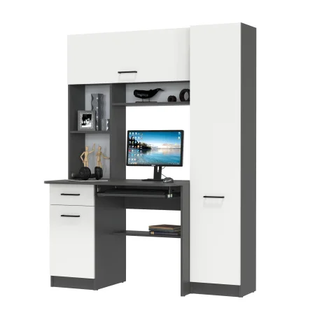 Стол рабочий Aльфа 6-0603 графит/белый