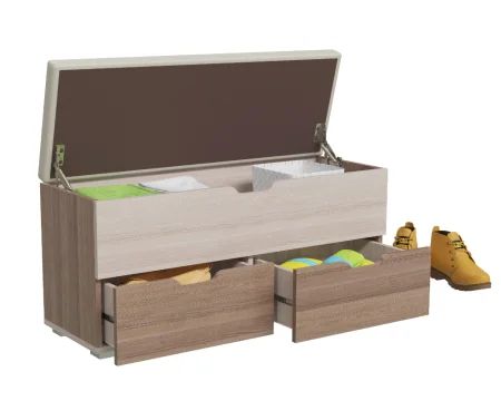 Диван 2-4201 Флинт ясень шимо тёмный/ясень шимо светлый