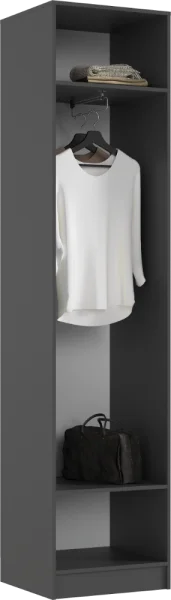 Пенал Роджина графит/дуб крафт белый