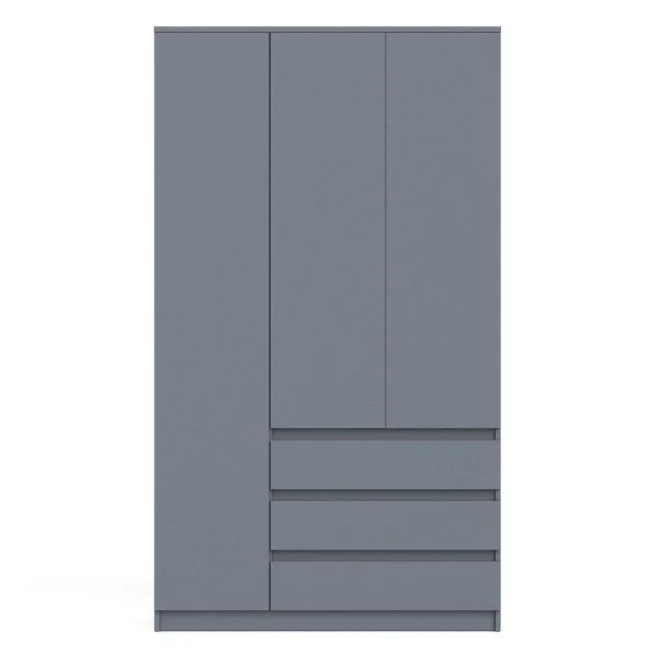 Шкаф с тремя ящиками и тремя дверками МШ 1200.1 графит