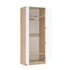Шкаф 2-х ств платяной Челси дуб сонома/белый глянец