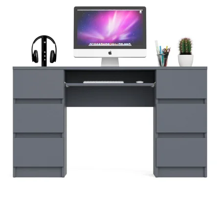 Компьютерный стол с двумя тумбами МС-2 графит