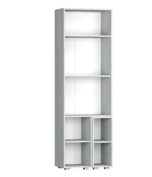 Шкаф Эльза бетонный камень/белый шагрень