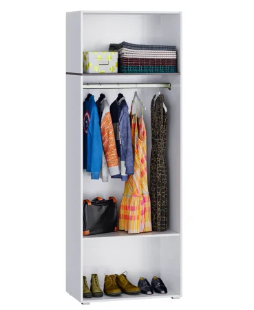 Шкаф платяной Мадера 2-х дверный белый глянец Шкаф платяной Мадера 2-х дверный белый глянец