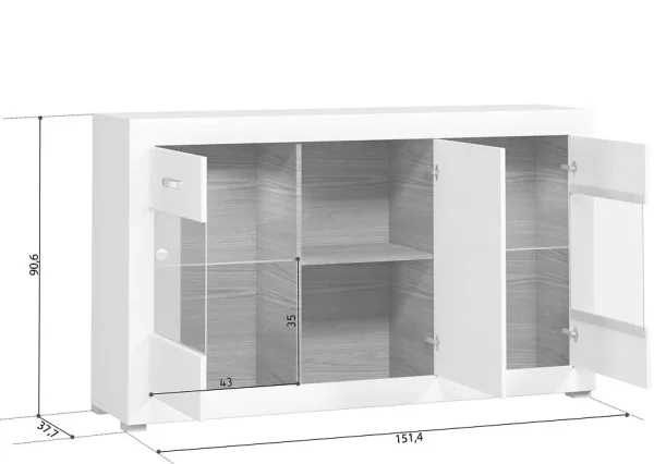 Тумба Мальта REG2W1D лиственница сибирская/орех лион Тумба Мальта REG2W1D лиственница сибирская/орех лион