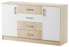 Комод Беатрис К1400 дуб сонома/белый глянец
