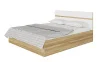 Кровать Ненси 1,6 дуб крафт золотой/белый глянец Кровать Ненси 1,6 дуб крафт золотой/белый глянец