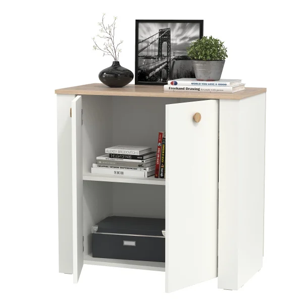 Комод Джастин 16.228.02 белый шагрень/дуб белый Комод Джастин 16.228.02 белый шагрень/дуб белый