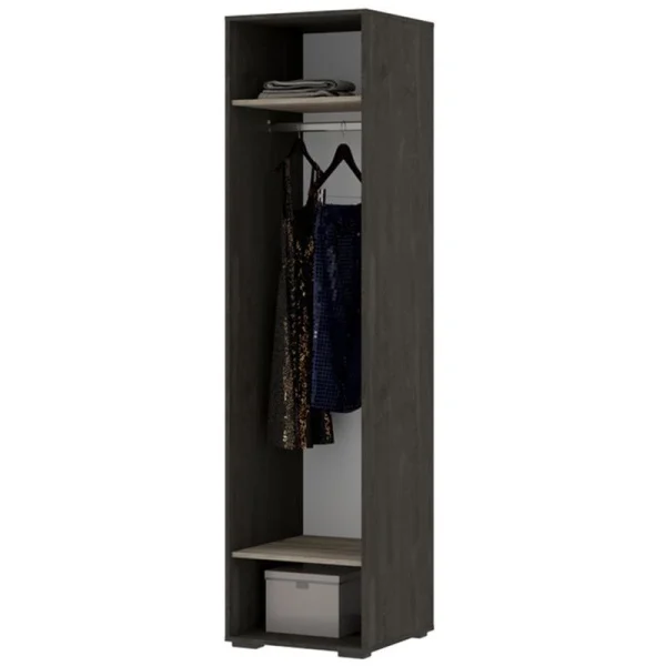 Шкаф Эдинбург ШК-01 железный камень/дуб крафт серый