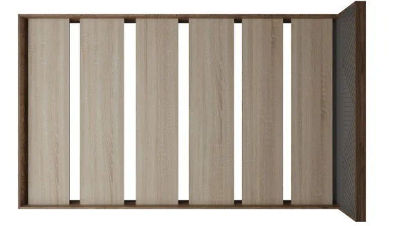 Кровать Копенгаген 160 дуб самдал/серый графит Кровать Копенгаген 160 дуб самдал/серый графит