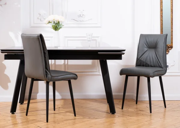 Стул Сенатор серая экокожа (2 шт) Стул Сенатор серая экокожа (2 шт)