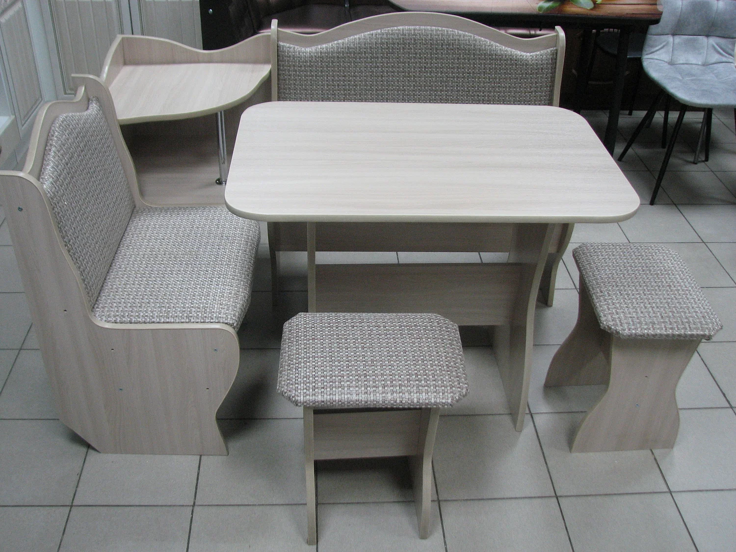 Комплект Аленка 1 ясень шимо светлый/рогожка темная