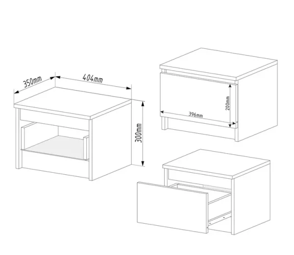 Тумба прикроватная Мори ТПМ 400.1 сатин Тумба прикроватная Мори ТПМ 400.1 сатин