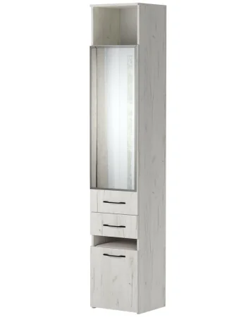 Пенал с пуфом Италия П1Я-400 дуб крафт белый