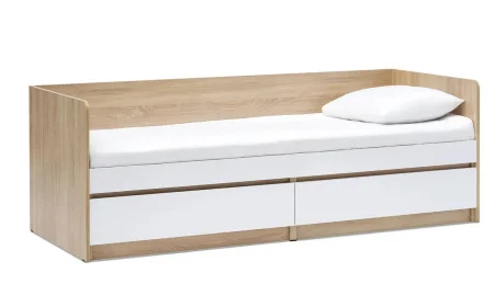 Кровать Челси 0,8 дуб сонома/белый глянец