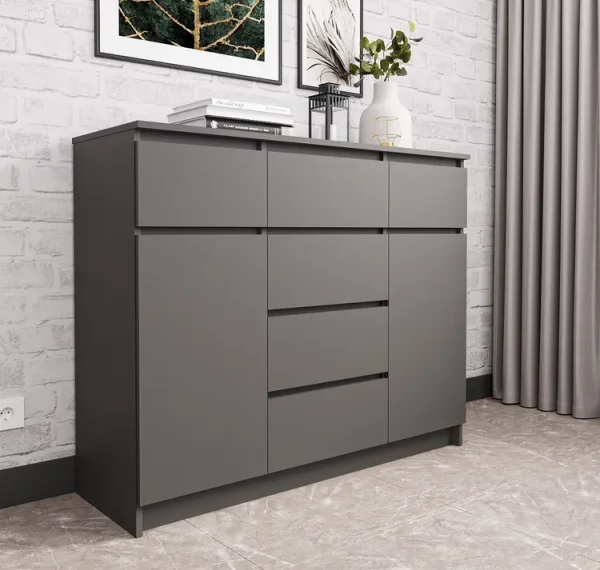 Комод Мори МК 1200.4 графит Комод Мори МК 1200.4 графит