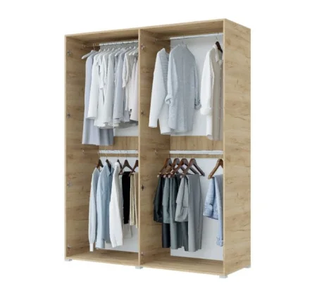 Шкаф 4-х створчатый Бостон 1600 дуб крафт золотой