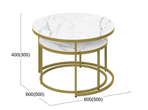 Стол журнальный Вега золото, стекло белый мрамор Стол журнальный Вега золото, стекло белый мрамор