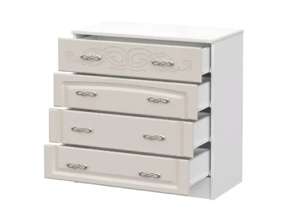 Комод Венеция КМ-02 белый/жемчуг Комод Венеция КМ-02 белый/жемчуг