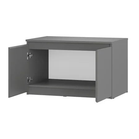 Шкаф 2-х створчатый с антресолью Симпл ШК-03 + ТБ-06 графит