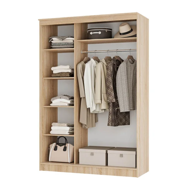 Шкаф-купе Сакура 1,5 дуб сонома/белый