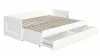 Кровать раздвижная Сириус 80х200 с ящиками белый