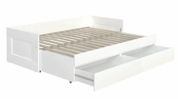 Кровать раздвижная Сириус 80х200 с ящиками белый Кровать раздвижная Сириус 80х200 с ящиками белый