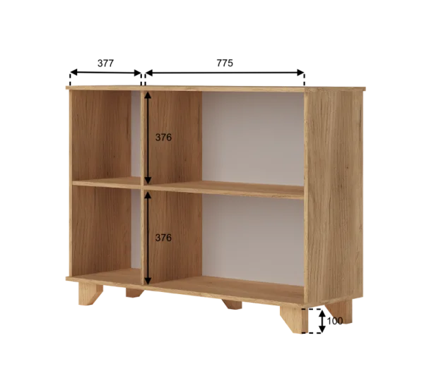 Комод Ньерд 1200 дуб вотан/белый софт Комод Ньерд 1200 дуб вотан/белый софт