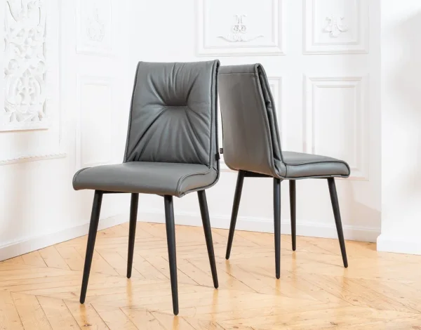 Стул Сенатор серая экокожа (2 шт) Стул Сенатор серая экокожа (2 шт)