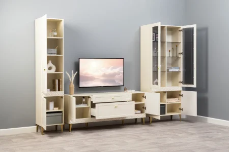 Модульная гостиная Марион слоновая кость