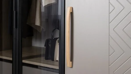 Шкаф-витрина Амьен 16.395 плейн/веллюто капучино