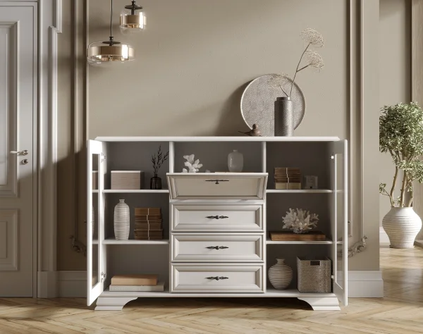 Комод-бар Кентаки KOM2W3S1B белый Комод-бар Кентаки KOM2W3S1B белый