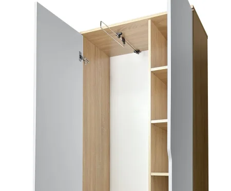 Шкаф для одежды ШК-20 дуб сонома/белый