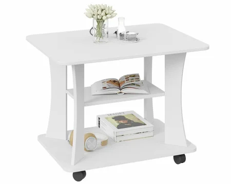 Стол журнальный тип 8 белый ясень