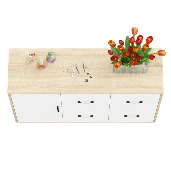 Комод 125-1204 дуб сонома/белый Комод 125-1204 дуб сонома/белый