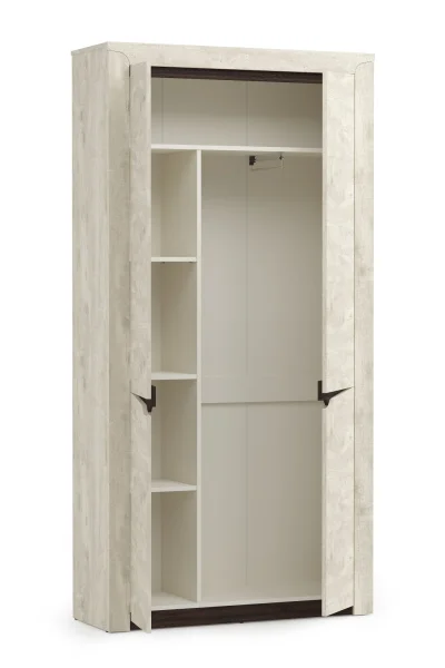 Шкаф для одежды 33.18 Лючия бетон пайн белый