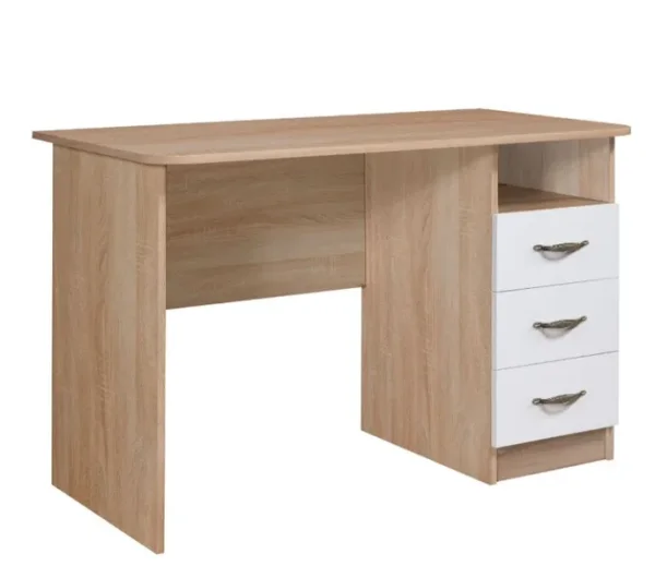 Письменный стол Лидер-6 дуб сонома/белый
