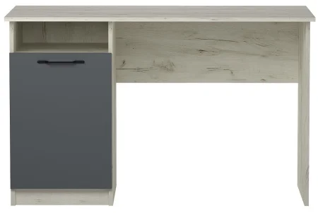 Стол письменный ПКС-12 дуб крафт белый/антрацит