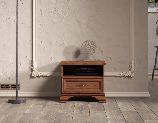 Тумба прикроватная Кентаки KOM1S каштан Тумба прикроватная Кентаки KOM1S каштан