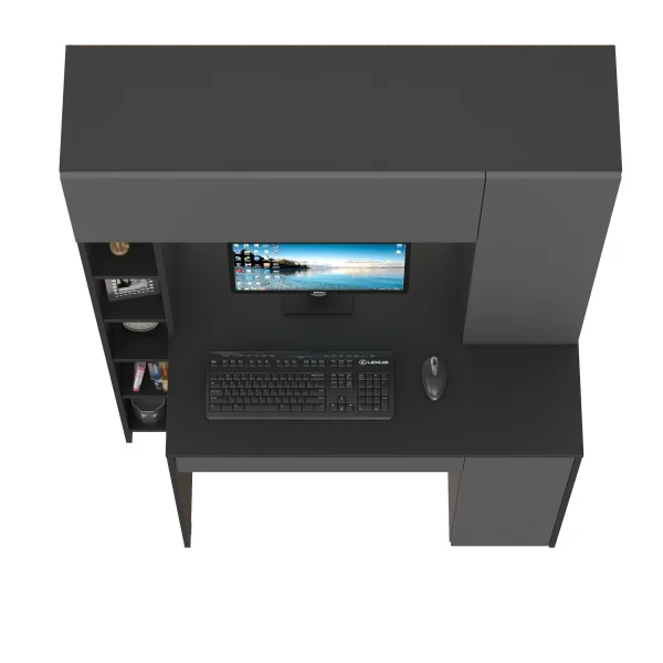 Стол компьютерный Комфорт 12.71 антрацит/тёмно-серый