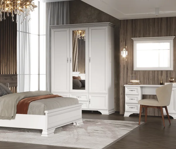 Шкаф платяной трехдверный Кентаки SZF5D2S белый