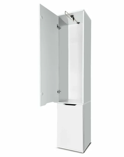 Шкаф пенал со штангой №31 белый