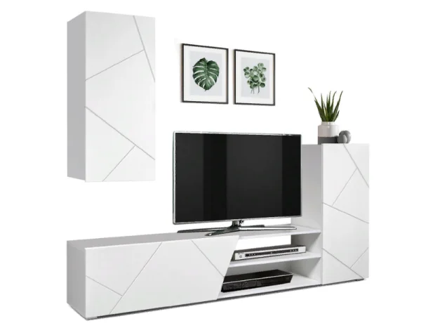 Стенка Прага-6 белый/софт белый