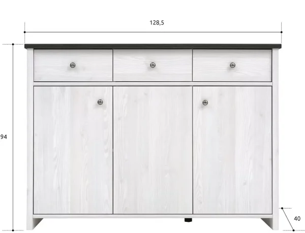 Тумба Порто KOM3D3S джанни/сосна ларико Тумба Порто KOM3D3S джанни/сосна ларико