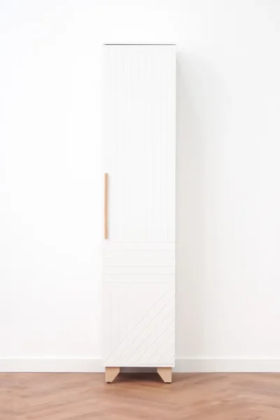 Пенал Копенгаген со створкой белый/белый матовый