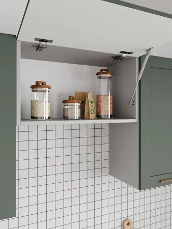 Кухонный гарнитур Квадро 2м оливково-зеленый