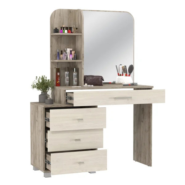 Трюмо 4-25100 Оливия дуб крафт серый/скандинавское дерево белое Трюмо 4-25100 Оливия дуб крафт серый/скандинавское дерево белое