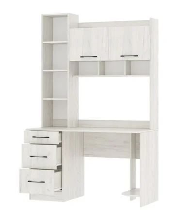 Стол компьютерный ПКС-5 дуб крафт белый