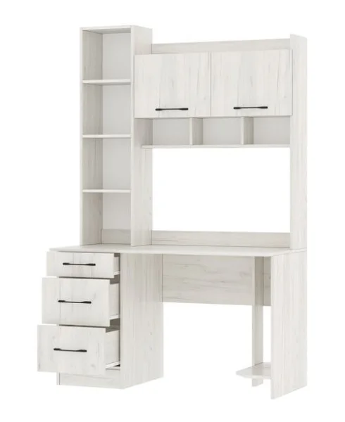 Стол компьютерный ПКС-5 дуб крафт белый