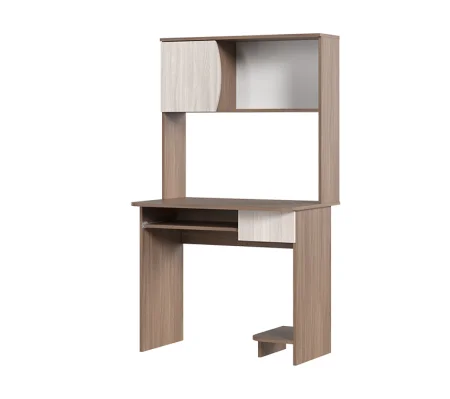 Стол компьютерный №2 ясень шимо темный/шимо светлый